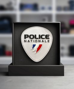 Ecusson Police Blanc