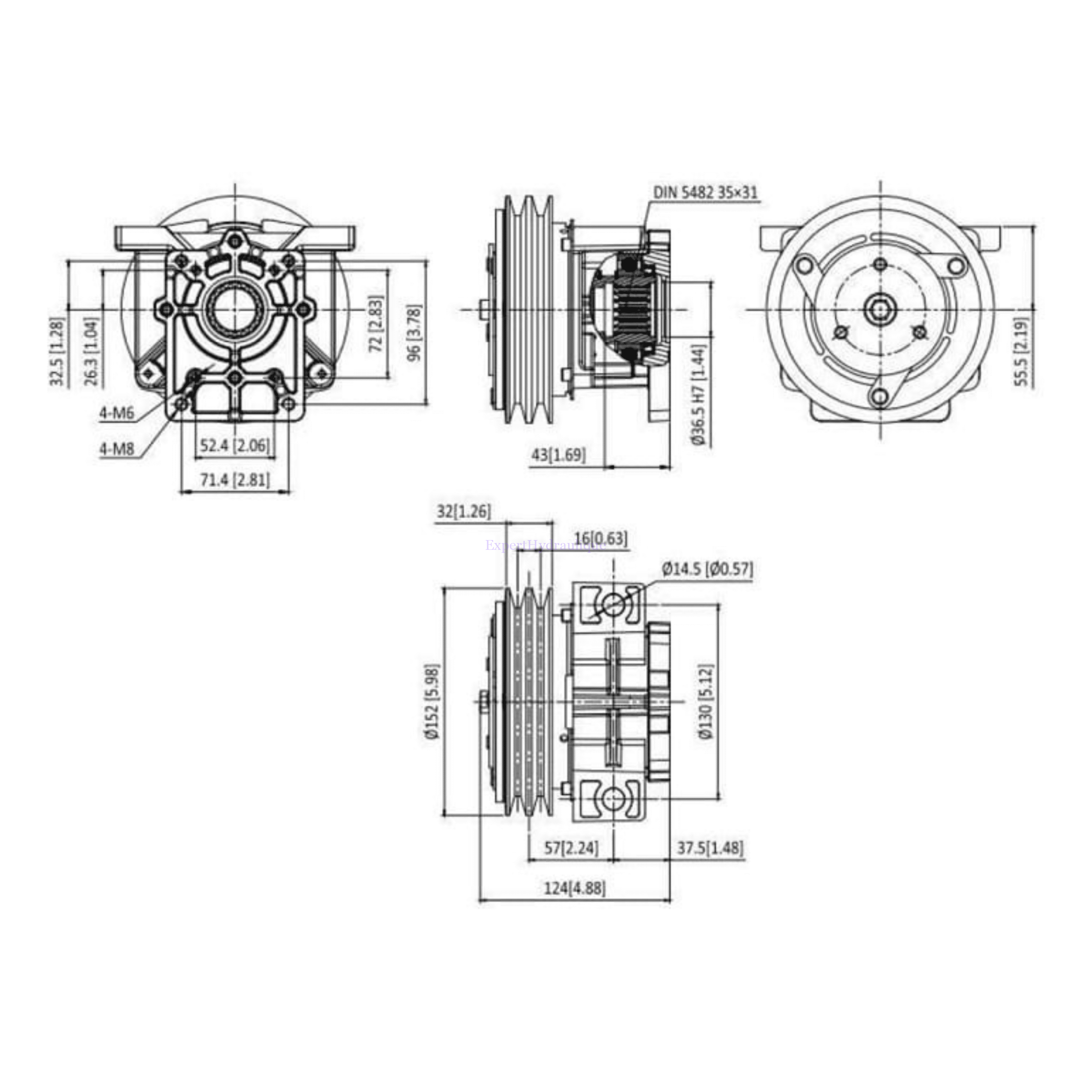Embrayage électro magnétique pour pompe hydraulique groupe 2 – Image 5