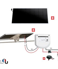 kit complet Portique inclinable UNITECK 120W – Panneau solaire Back Contact