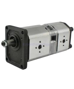 Pompe hydraulique double 22 + 8 cm3 arbre conique 1/8