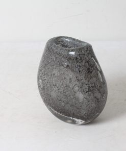 Vase en verre soufflé et bullé